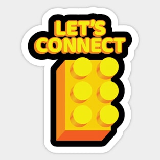 Let's Connect Sticker